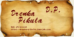 Drenka Pikula vizit kartica